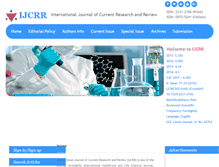 Tablet Screenshot of ijcrr.com
